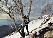 Sulle nevi del LINZONE (1392 m) ad anello da Roncola (14 dic'20)